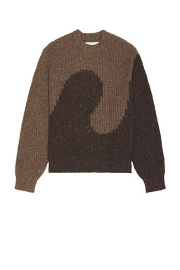 ERL - Swirl Wool Crew Neck Knit Sweater