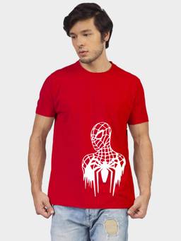 Greylongg - Red Men's Printed T-Shirt