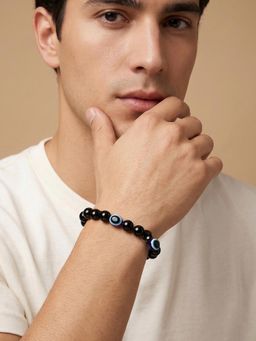 NVR - Black Evil Eye Adjustable Bracelet