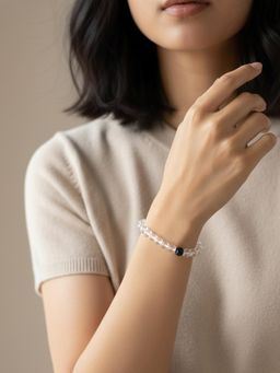 NVR - Clear Crystal Evil Eye Bracelet