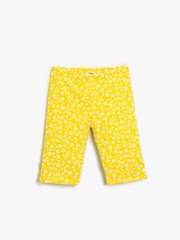 Koton - Girls Yellow Printed Bottoms