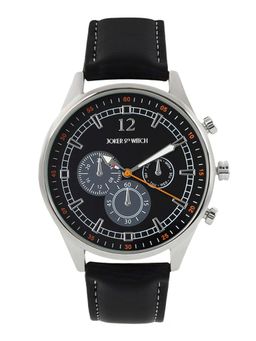 Joker and Witch - Joker & Witch Rover All Black Dial Faux Leather Strap Analog Mens Watch