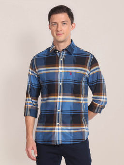 U.S. POLO ASSN. - Plaid Check Cotton Oxford Shirt