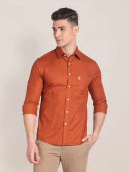 U.S. POLO ASSN. - Solid Dobby Shirt