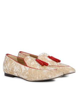 Saint G - Simona Cipra Velvet Tassel Moccasins