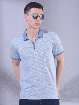 CRIMSOUNE CLUB - Mens Blue Polo T-Shirt
