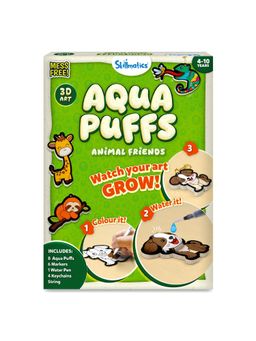 Skillmatics - Kids Aqua Puffs Animals Mess-Free Painting Craft 3D Art Kit