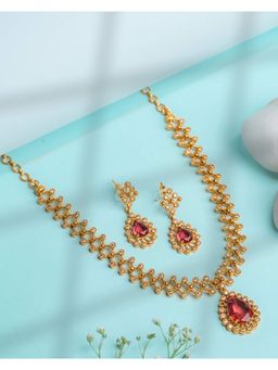 Vosgi - Pink Artisan Floral Mandala Jewellery Set