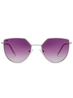 Vincent Chase - by Lenskart By Lenskart Silver Purple Medium Cat Eye Sunglasses - VC S11470