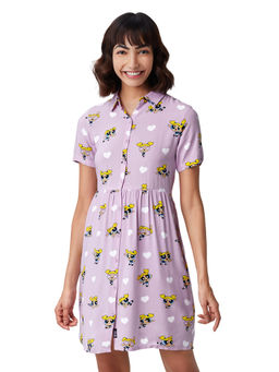 The Souled Store - Official Powerpuff Girls Women Gathered Dress for Women