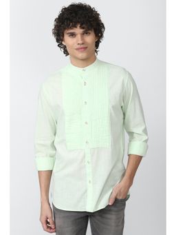 Peter England - Men Green Slim Fit Casual Shirt