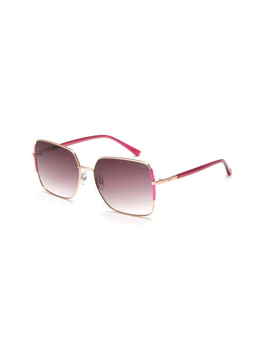 Buy FILA Maroon Lens Gold Frame Butterfly Sunglass with 100% UV