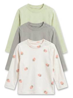 Cocoon Care - Bamboo Cotton Solid Full Sleeve Tshirt for Kids- Multi-Color (Pack of 3)