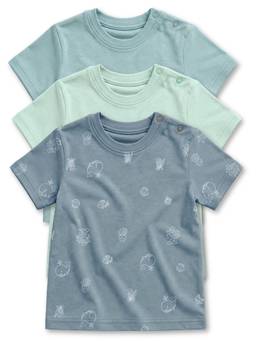 Cocoon Care - Bamboo Cotton Solid Half Sleeve T-shirt for Kids- Multi-Color (Pack of 3)