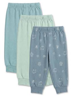 Cocoon Care - Bamboo Cotton Solid Pyjamas for Kids- Multi-Color (Pack of 3)