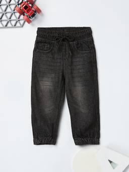 max - Boys Washed Jogger Jeans-Black