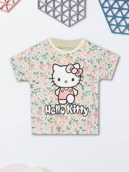 max - Girls Hello Kitty Printed T-shirt-Multi-Color