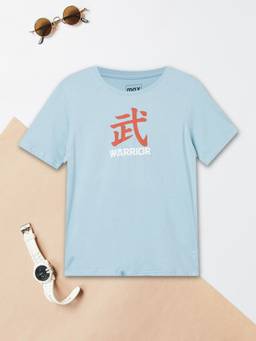 max - Boys Printed T-shirt-Blue