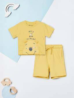 max - Boys Winnie The Pooh Co-Ord Set-Yellow
