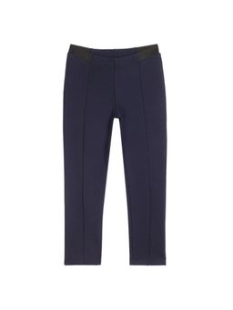 Cantabil - Girls Navy Blue Solid Casual Jeggings