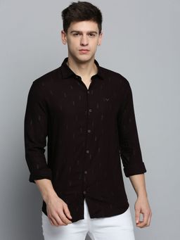 SHOWOFFFF - Mens Spread Collar Printed Regular Fit Shirts
