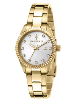 Maserati - Competizione Date Analog dial Color Silver Women Watch - R8853100506