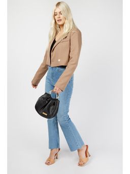 Trendyol - Camel Cropped Blazer