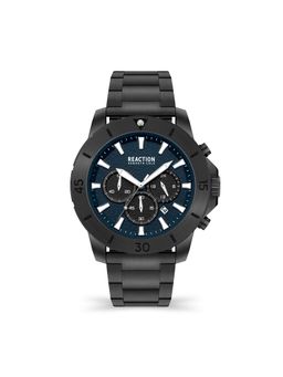 Reaction Kenneth Cole - Chrono Men IP GUN Stainless Steel Bracelet Izac Watch KRWGK2192801