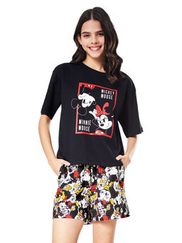The Souled Store - Official Mickey Mouse Minnie and Mickey Co-Ord for Women (Set of 2)