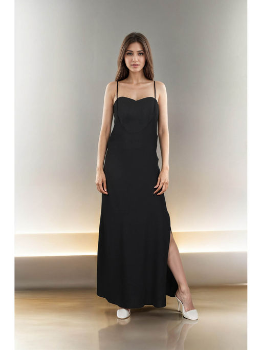 chinese dress ladies BELINDA TRAPEZE MAXI DRESS – Shop-Sofia main image 1