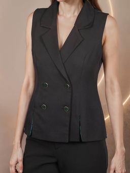 Fawn 24 - Black Waist Coat