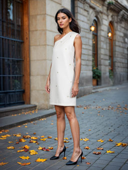 Fawn 24 - White Dove Eyelet Mini Dress