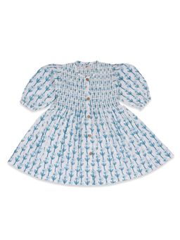 KOALA KIDZ - White Printed Dress