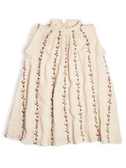 KOALA KIDZ - Off White Embroidered Dress
