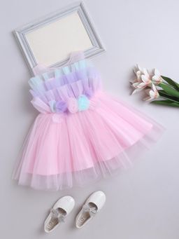 The Magic Wand - Pink Solid Dress