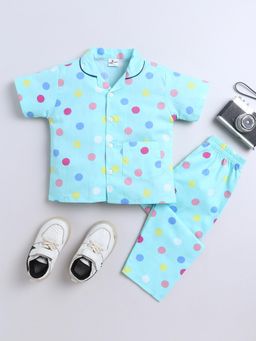 The Magic Wand - Green Printed Shirt and Pyjama