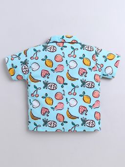 The Magic Wand - Blue Printed Shirt and Pyjama