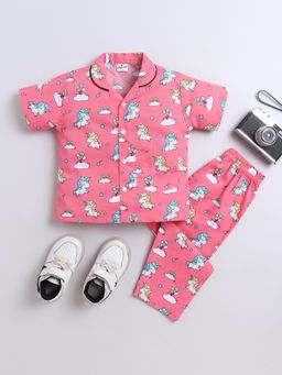 The Magic Wand - Pink Printed Shirt and Pyjama