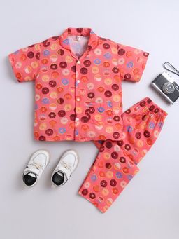 The Magic Wand - Orange Printed Shirt and Pyjama