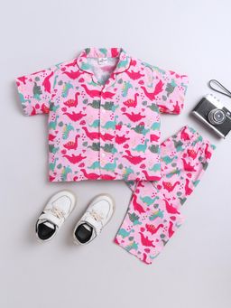 The Magic Wand - Pink Printed Shirt and Pyjama