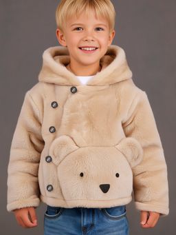 CHERRY CRUMBLE BY NITT HYMAN - Cream Textured Hoodie