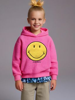 CHERRY CRUMBLE BY NITT HYMAN - Pink Textured Hoodie