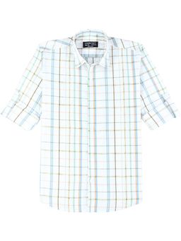 CHARCHIT - Blue Boys Checked Casual Shirt