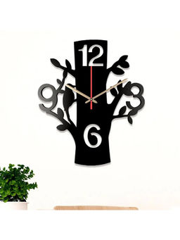 Dekorstation - Black Emilia Engineered Wood Wall Clock