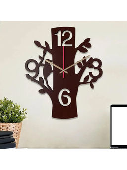 Dekorstation - Brown Emilia Engineered Wood Wall Clock