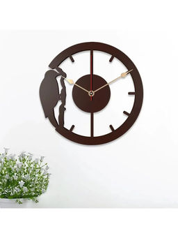 Dekorstation - Brown Matilda Engineered Wood Wall Clock