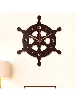 Dekorstation - Brown Bernhard Engineered Wood Wall Clock