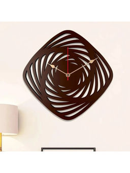 Dekorstation - Brown Ella Engineered Wood Wall Clock