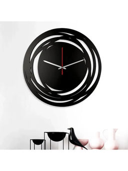 Dekorstation - Black Wolfgang Engineered Wood Wall Clock