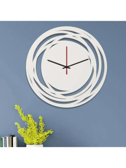 Dekorstation - White Wolfgang Engineered Wood Wall Clock